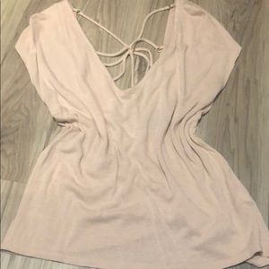 H&M Dressy Tee with intricate back detail